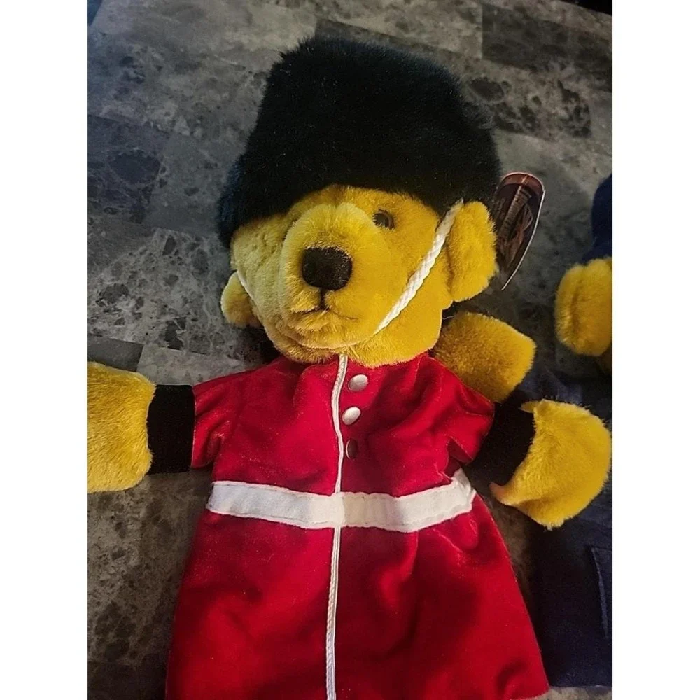 Vintage Handmade Merry thougt Beefeater And Police Man Puppets